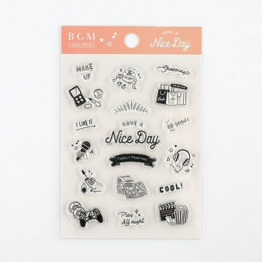 BGM ﾋﾞｰｼﾞｰｴﾑ ｽﾀﾝﾌﾟ ･ ｸﾘｱｽﾀﾝﾌﾟ ﾅｲｽﾃﾞｰ ｽﾀﾝﾌﾟ台 ｲﾝｸ かわいい ｷｬﾗｸﾀｰ 手帳 ｲﾗｽﾄ 6mm 5個 3個 ごほうびｽﾀﾝﾌﾟ　事務　先生  ｽｹｼﾞｭｰﾙ帳 手帳のﾀｲﾑｷｰﾊﾟｰ :4589435513034