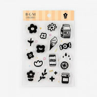 BGM ﾋﾞｰｼﾞｰｴﾑ ｽﾀﾝﾌﾟ ･ ｸﾘｱｽﾀﾝﾌﾟ 花と飲み物 ｽﾀﾝﾌﾟ台 ｲﾝｸ かわいい ｷｬﾗｸﾀｰ 手帳 ｲﾗｽﾄ 6mm 5個 3個 ごほうびｽﾀﾝﾌﾟ　事務　先生  ｽｹｼﾞｭｰﾙ帳 手帳のﾀｲﾑｷｰﾊﾟｰ :4589435513188