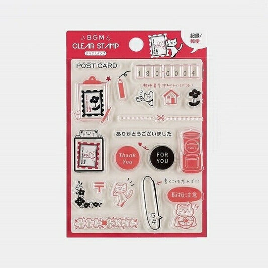 BGM ﾋﾞｰｼﾞｰｴﾑ ｽﾀﾝﾌﾟ ･ 記録･郵便 おしゃれ ｸﾘｱｽﾀﾝﾌﾟ  ｽｹｼﾞｭｰﾙ帳 手帳のﾀｲﾑｷｰﾊﾟｰ :4589435513836