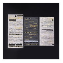 Load image into Gallery viewer, ＃ｺﾗｰｼﾞｭ･ﾀｲﾌﾟﾗｲﾀｰ タイプライター風 コラージュシール 英文詩 名言 英語メッセージ モノクロ 英文ステッカー ポエム 文学風 デコレーション 手帳 ノート ジャーナル スクラップブック プレゼント ラッピング :4589435525501
