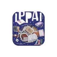 ＃BGM 本がいっぱいです フレークシール IPPAI 読書 箔押し 和紙 金箔 シール ステッカー 45枚入り 大容量 手帳デコ ライフログ 読書ノート 文房具 かわいい おしゃれ:4589435527383