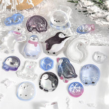 画像をギャラリービューアに読み込む, ＃氷雪 BGM きゅるるんシール vol.3 シール 立体シール ぷっくり 3D ラメ キラキラ かわいい :4589435528168
