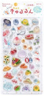＃きゅるるんシール 夏の風物詩 BGM シール 夏限定 花火 金魚 ヨーヨー 祭り レジン風 ぷっくり つやつや 立体 3D スマホデコ トレカデコ 和風 ビージーエム :4589435528182
