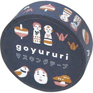 EL COMMUN Sticker & Masking Tape - goyururi MINGEI Folk Craft Sticker Book Lucky Bag Round Stylish Album Decoration Heart Large Quantity Sticker Smartphone Reward Flower Cute Schedule Book - Timetohandle :4589799549670