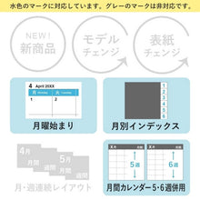 画像をギャラリービューアに読み込む, ＃25年月間ﾀﾞｲｱﾘｰｶﾚﾝﾀﾞｰ+方眼ﾒﾓﾀｲﾌﾟｲﾝﾃﾞｯｸｽ付 (株)日本能率協会マネジメントせんたー :4900855264496
