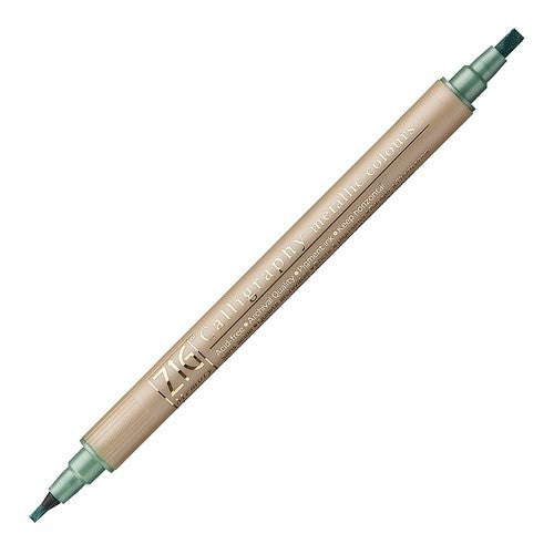 ＃ＺＩＧ　メモリーシステムカリグラフィー　メタリックカラーズ　Ｇｒｅｅｎ (株)呉竹精昇堂 :4901427952995