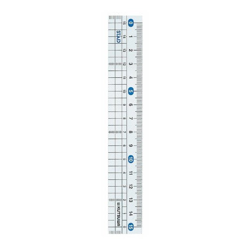 １５ｃｍ　メタクリル直線定規