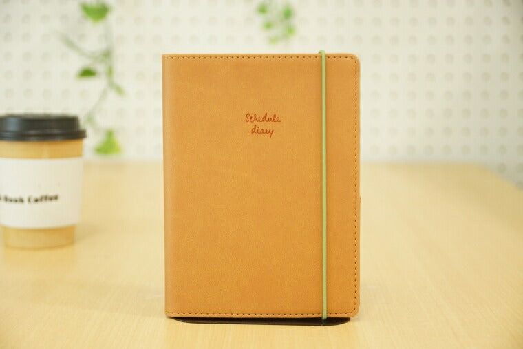 [Discontinued, Limited Quantity] KUTSUWA A6 Diary Cover, Color Index Diary, Synthetic Leather, Walnut Camel, Released 2022, Discontinued, Limited Quantity. Please use as a diary cover. Imperfect item. Schedule Book. Time Keeper: 4901478174148