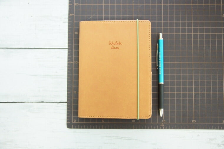 [Discontinued, Limited Quantity] KUTSUWA A6 Diary Cover, Color Index Diary, Synthetic Leather, Walnut Camel, Released 2022, Discontinued, Limited Quantity. Please use as a diary cover. Imperfect item. Schedule Book. Time Keeper: 4901478174148