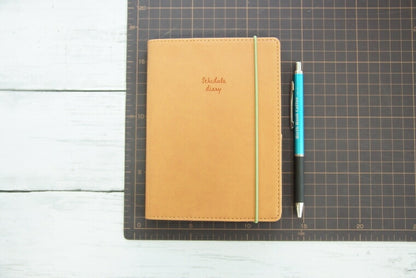[Discontinued, Limited Quantity] KUTSUWA A6 Diary Cover, Color Index Diary, Synthetic Leather, Walnut Camel, Released 2022, Discontinued, Limited Quantity. Please use as a diary cover. Imperfect item. Schedule Book. Time Keeper: 4901478174148