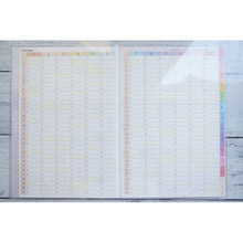 画像をギャラリービューアに読み込む, ＃カラーインデックス手帳　A５薄型 ｸﾂﾜ(株) :4901478193521
