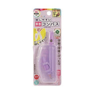＃回しやすい算数コンパス パープル ｸﾂﾜ(株) :4901478195426