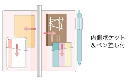 KUTSUWA ｸﾂﾜ 2026 2025年 12月始まり 手帳 月間式(ﾌﾞﾛｯｸ) A6 ｶﾗｰｲﾝﾃﾞｯｸｽ ｽﾘﾑ 2026年1月始まり ｲﾝﾃﾞｯｸｽ 大人かわいい かわいい 手帳ｶﾊﾞｰ ダイアリー 日記  ｽｹｼﾞｭｰﾙ帳 手帳のﾀｲﾑｷｰﾊﾟｰ :9784800501363