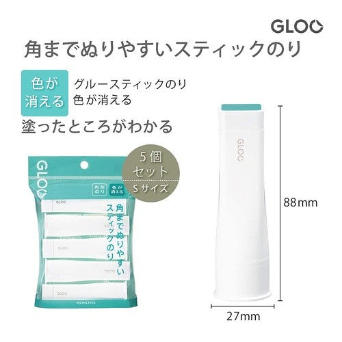 ＃グルースティックのり・色が消えるＳ・５本 ｺｸﾖ(株) :4901480339344