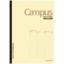 Load image into Gallery viewer, Schedule book 2022, starts April, KOKUYO, weekly vertical type (B5), Campus Diary Weekly, cute, fashionable, adorable, character, planner cover, journal, size, The Time Keeper: 4901480371443

