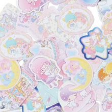 Load image into Gallery viewer, SANRIO Sanrio Bags and Accessories - Little Twin Stars Stickers with Plastic Case, Sticker Album, Lucky Bag, Round, Stylish, Album, Decoration, Heart, Bulk, Stickers, Smartphone, Reward, Flower, Cute, Schedule Book, Notebook Timekeeper: 4901610037553
