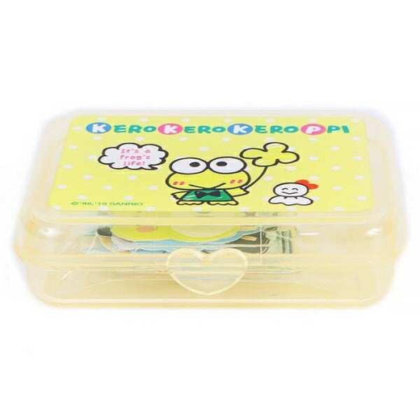 SANRIO Sanrio Bags and Accessories Keroppi Sticker Set in Plastic Case, Sticker Album, Lucky Bag, Round, Stylish, Album Decoration, Heart, Bulk, Stickers, Smartphone, Reward, Flower, Cute, Schedule Book, Notebook Timekeeper: 4901610037683