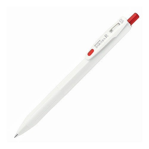 ＃サラサ　Ｒ　０．５　白／赤 ゼブラ --- 【10個セット】サラサ R 0.5 白/赤 JJ29-R1-R 4901681485543 : Sarasa R 0.5 White/Red :4901681485543