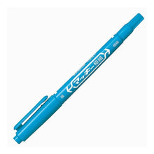 Load image into Gallery viewer, ＃マッキー極細　ライトブルー ゼブラ --- 油性マーカー マッキー極細 ライトブルー : Mackie extra fine light blue :4901681503612

