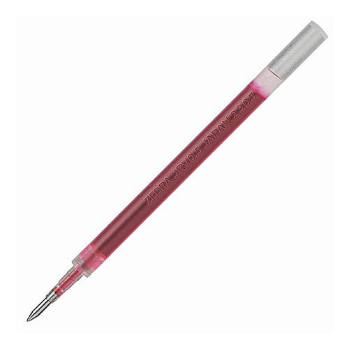 ＃ジェルボールペン替芯 赤 ＃ＪＲＶ－０．５芯　赤　１本入 ジェルボールペン替芯 赤 ゼブラ --- : Gel ballpoint pen refill red JRV-0.5 core red 1 piece :4901681889235