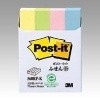 ポストイット再生紙ふせんハーフ　混色