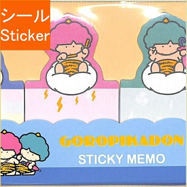 SUN-STAR ｻﾝｽﾀｰ 文房具 ･ ﾀﾞｲｶｯﾄ付箋ﾚﾄﾛｻﾝﾘｵｷｬﾗｸﾀｰｽﾞｺﾞﾛﾋﾟｶﾄﾞﾝ ふせん　吹き出し　おもしろ　かわいい　おしゃれ　ﾎﾟｽﾄｲｯﾄ  ｽｹｼﾞｭｰﾙ帳 ﾀｲﾑｷｰﾊﾟｰ　ｷｬﾗｸﾀｰ　雷　嵐　ごろぴかどん :4901770690506