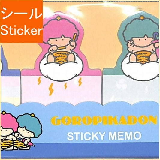 SUN-STAR ｻﾝｽﾀｰ 文房具 ･ ﾀﾞｲｶｯﾄ付箋ﾚﾄﾛｻﾝﾘｵｷｬﾗｸﾀｰｽﾞｺﾞﾛﾋﾟｶﾄﾞﾝ ふせん　吹き出し　おもしろ　かわいい　おしゃれ　ﾎﾟｽﾄｲｯﾄ  ｽｹｼﾞｭｰﾙ帳 ﾀｲﾑｷｰﾊﾟｰ　ｷｬﾗｸﾀｰ　雷　嵐　ごろぴかどん :4901770690506