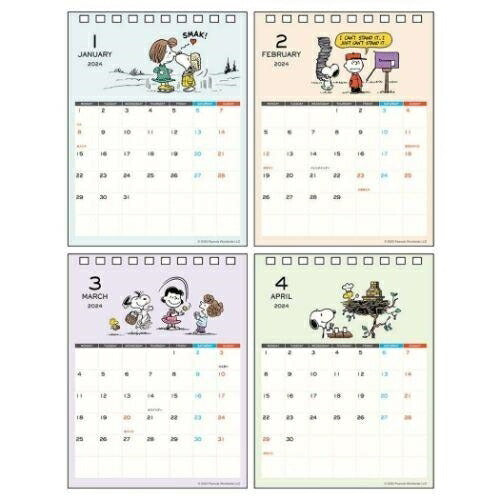 SUN-STAR ｻﾝｽﾀｰ文具 2024年1月始まり ｶﾚﾝﾀﾞｰ A6 ﾃﾞｽｸｶﾚﾝﾀﾞｰﾒｯｾｰｼﾞ付 PEATNUTS ｽﾇｰﾋﾟｰ ちいかわ ﾑｰﾐﾝ たべっ子どうぶつ ﾆﾆﾋﾟｰ ﾌﾟﾘｷｭｱ 公式 ちびｷﾞｬﾗﾘｰ ｽｹｼﾞｭｰﾙ帳  ｽｹｼﾞｭｰﾙ帳 手帳のﾀｲﾑｷｰﾊﾟ :4901770622996