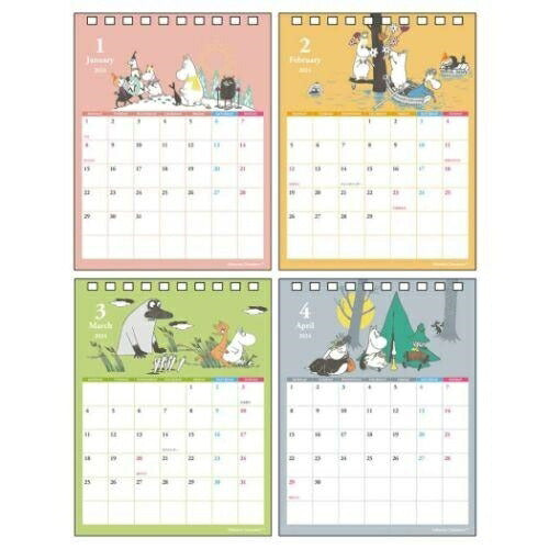 SUN-STAR ｻﾝｽﾀｰ文具 2024年1月始まり ｶﾚﾝﾀﾞｰ A6 ﾃﾞｽｸｶﾚﾝﾀﾞｰﾒｯｾｰｼﾞ付 PEATNUTS ｽﾇｰﾋﾟｰ ちいかわ ﾑｰﾐﾝ たべっ子どうぶつ ﾆﾆﾋﾟｰ ﾌﾟﾘｷｭｱ 公式 ちびｷﾞｬﾗﾘｰ ｽｹｼﾞｭｰﾙ帳  ｽｹｼﾞｭｰﾙ帳 手帳のﾀｲﾑｷｰﾊﾟ :4901770622996