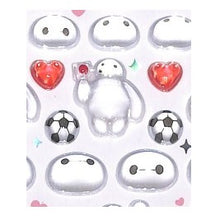 画像をギャラリービューアに読み込む, ＃ディズニー　ベイマックス　ボンボンドロップシール　A柄 BONBON DROP 立体シール ぷっくり 癒し系キャラ ホワイト シンプル 可愛いステッカー ｻﾝｽﾀｰ :4901770776958

