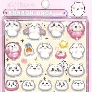 ＃ﾎﾞﾝﾎﾞﾝﾄﾞﾛｯﾌﾟ ｼｰﾙ ちいかわ ぷっくり ステッカー ちいかわ主役 キャラクター 癒し系 かわいい サンスター文具(株) :4901770777115
