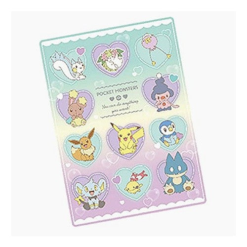 ハートバブルポケットモンスター下敷き