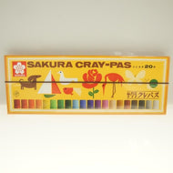 クレパス太巻２０色（ゴム紐付） ｸﾚﾊﾟｽ太巻20色(ｺﾞﾑ紐付) サクラクレパス CRAY-PAS :4901881142864