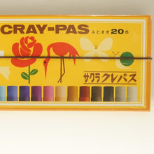 画像をギャラリービューアに読み込む, クレパス太巻２０色（ゴム紐付） ｸﾚﾊﾟｽ太巻20色(ｺﾞﾑ紐付) サクラクレパス CRAY-PAS :4901881142864
