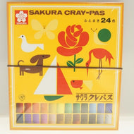 クレパス太巻２４色（ゴム紐付） ｸﾚﾊﾟｽ太巻24色(ｺﾞﾑ紐付) サクラクレパス CRAY-PAS :4901881152351