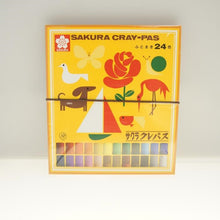 画像をギャラリービューアに読み込む, クレパス太巻２４色（ゴム紐付） ｸﾚﾊﾟｽ太巻24色(ｺﾞﾑ紐付) サクラクレパス CRAY-PAS :4901881152351
