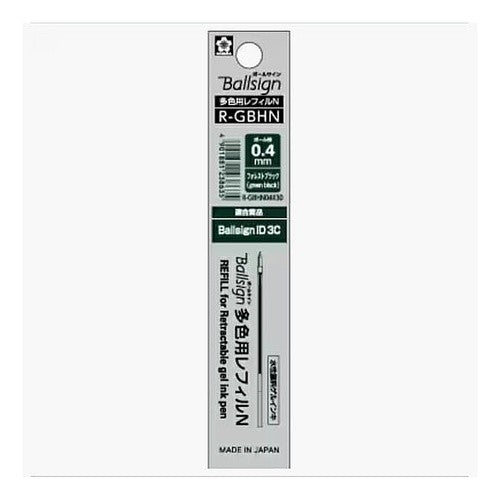 ＃ボールサイン多色レフィルフォレストブラッ サクラクレパス --- ボールペン替芯 ボールサイン多色用レフィル N04 0.4mm フォレストブラック R-GBHN04#30 【まとめ買い10本セット】 : Ball sign multicolor refill  : Ball sign multicolor refill fo :4901881238635