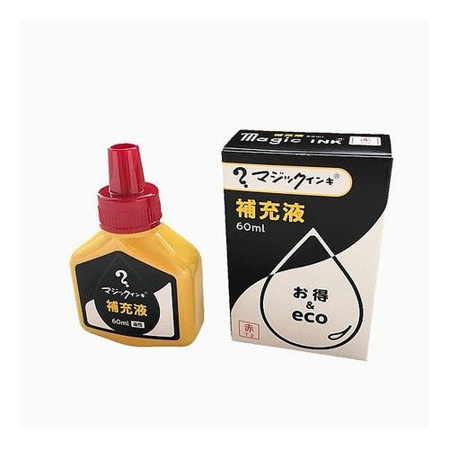 ＃マジック　補充インキ６０ｍｌ赤 寺西化学工業(株) :4902071582354