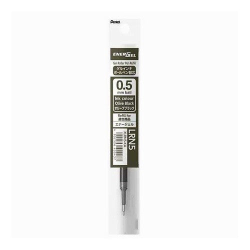 ＃ぺんてる エナージェルリフィル 替芯 0.5mm オリーブブラック 1本入 XLRN5-KA : Pentel Energel Refill Refill 0.5mm Olive Black 1 piece XLRN5-KA : 4902506400437 :4902506400437