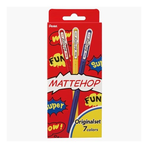 ＃ぺんてる ＃マットホップ　オリジナル７色セット --- : Pentel Matt hop original 7 color set :4902506413840