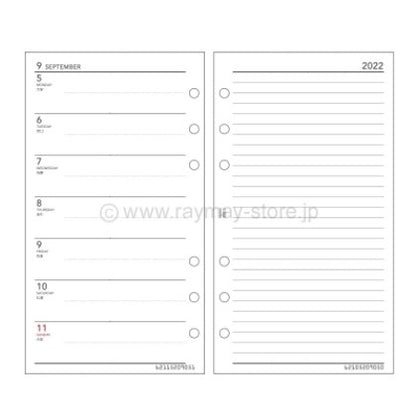 RAYMAY ﾚｲﾒｲ 2022年1月始まり ｼｽﾃﾑ手帳ﾘﾌｨﾙ ﾊﾞｲﾌﾞﾙ(6穴) ｷｰﾜｰﾄﾞ 聖書 週間2 月間+1週間 6穴 a4 a5 m5 日付入り ﾚﾌｨﾙ  ｽｹｼﾞｭｰﾙ帳 手帳のﾀｲﾑｷｰﾊﾟｰ :4902562489230