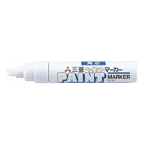 #Paint Marker #PX-30 White 1 Mitsubishi Pencil Co., Ltd. --- Mitsubishi Pencil uni Opaque Oil-based Marker Paint Marker Broad Chisel Tip White PX30.1 Mitsubishi Pencil (Mitsub | Mitsubishi Pencil Paint marker PX-30 white 1 :4902778125304