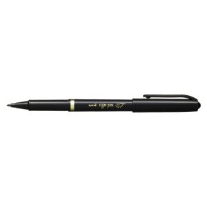 ＃リサイクル水性サインペン・リブ　黒 --- uni-ball 三菱鉛筆 水性サインペン リブ MYT-7 黒 24 : Recycled water-based felt pen/rib black :4902778138304