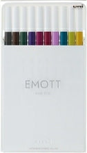 Load image into Gallery viewer, MITSUBISI 三菱鉛筆 筆記具 ･ EMOTT ｴﾓｯﾄ 10色ｾｯﾄ No.3 0.4mm uni ﾕﾆ ｶﾗｰﾍﾟﾝ ｾｯﾄ 8色 水性ｻｲﾝﾍﾟﾝ 手帳 ﾃﾞｺ ｽｹｼﾞｭｰﾙ帳 手帳のﾀｲﾑｷｰﾊﾟｰ :4902778248386
