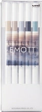 Load image into Gallery viewer, MITSUBISHI PENCIL Writing Instruments: EMOTT 5-Color Set No. 9 Nuance Colors 0.4mm uni Color Pen Set 8 Colors Water-Based Felt-Tip Pen for Planners, Decoration, and Schedule Books - Planner Time Keeper: 4902778278574
