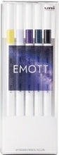 Load image into Gallery viewer, MITSUBISHI PENCIL - EMOTT 5-Color Set No.11 Midnight Color 0.4mm uni Color Pen Set 8-Color Water-Based Marker for Planners, Decoration, and Scheduling - Planner's Timekeeper :4902778278598
