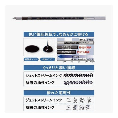 ＃鉛筆 ＃三菱鉛筆　ボールペン替芯　ジェットストリーム　多色多機能　0.5mm　黒 三菱鉛筆(Mitsubishi Pencil) 三菱鉛筆 ボールペン替芯 ジェットストリーム 多色多機能 0.5mm 黒 5本 SXR8005K5P.24 : pencil Mit : pencil Mitsubishi Pencil Ballp :4902778301302