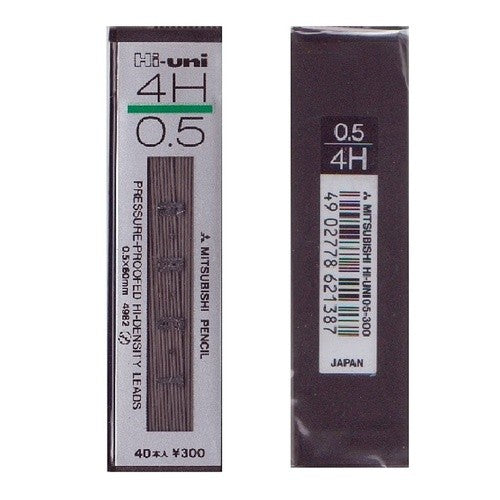 替芯ハイユニ０．５－３００　４Ｈ Mitsubishi Refill High Uni 0.5-300 4H