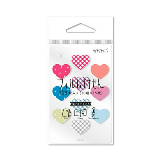 MIDORI Designphil Midori Notebook Accessories, Sticky Notes, Film Mini, Heart Pattern, Sticky Notes, Post-it, Cute, Stylish, Speech Bubble, Small, Character, Memo Pad, Schedule Book, Notebook Timekeeper: 4902805113755