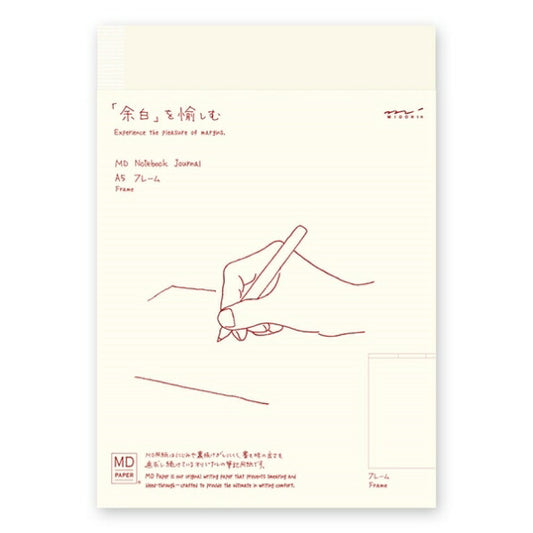 MIDORI MD Notebook Journal A5 Frame A5 B5 Grid Ruled Lined Plain Sticky Notes Memo Pad Cute Stylish Small Ring Character Schedule Book Diary Timekeeper :4902805152570